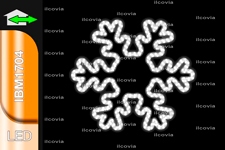 Copo blanco de doble trazo (LED 1x0,9m)