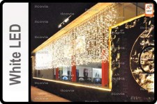 Cascada de luz, Cortinas navideñas, , Luces de Navidad de muy bajo consumo