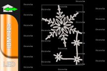 Quatre flocons de neige