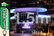 Kit rideau stalactite led blanc chaud 1.5x4m semi pro